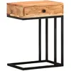 Image de Vidaxl Table D'appoint En Forme D'u 45x30x61 Cm Bois D'acacia Massif