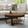Image de vidaXL Table basse 65x65x32 cm Bois d'acacia solide