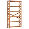 Image de BibliothÃ¨que Ã 4 ÃtagÃ¨res 100x30x180 Cm En Bois D'acacia Massif Finition Miel, Robuste.