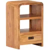 Image de Vidaxl Table De Chevet 40x30x60 Cm Bois Acacia Massif Et Finition Miel