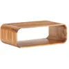 Image de Table Basse 90x50x30 Cm Bois Massif Acacia Finition Miel