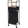 Image de Support de rangement et 2 Ã©tagÃ¨res panier Ã  linge Bathroom Solutions
