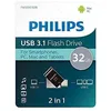 Image de Philips 2 in 1 noir 32Go / GB OTG USB C + USB 3.1