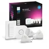 Image de Philips Hue White And Color Ambiance Kit De DÃ©marrage : 3 Spots ConnectÃ©s Gu10 + Variateur
