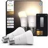 Image de Pack X 2 Philips A60 - Ampoules ConnectÃ©es E27 Blanc Chaud - 1100
