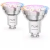 Image de Philips Hue White And Color Ambiance Gu10 - Spot ConnectÃ© Essential - 345 Lm - 4,7 W - Pack De 2