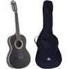 Image de Lapaz C30bk Guitare Classique Format 3/4 Noire + Housse