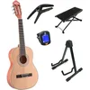 Image de Lapaz C30n Guitare Classique Format 3/4 Natural + Stand + Accessoires