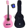Image de Lapaz 002 Pi Guitare Classique Format 3/4 Rose + Housse + Accordeur