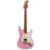 Image de Fazley Sunset Series Dawn Hss Shell Pink Guitare Ãlectrique Avec Housse