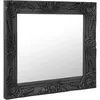 Image de vidaXL Miroir mural style baroque 50x50 cm Noir