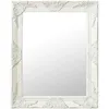 Image de Vidaxl Miroir Mural Style Baroque 50x60 Cm Blanc