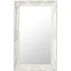 Image de vidaXL Miroir mural style baroque 50x80 cm Blanc