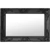 Image de vidaXL Miroir mural style baroque 60x40 cm Noir