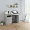 Image de vidaXL Bureau Gris bÃ©ton 140x50x76 cm Bois dÂ¿ingÃ©nierie