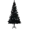 Image de vidaXL Sapin de NoÃ«l artificiel avec support Noir 150 cm PVC