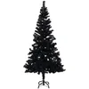 Image de vidaXL Sapin de NoÃ«l artificiel avec support Noir 180 cm PVC