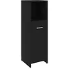 Image de vidaXL Armoire de salle de bain Noir 30x30x95 cm AgglomÃ©rÃ©