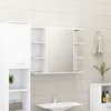 Image de Vidaxl Armoire Ã Miroir De Salle De Bain Blanc Bois D'IngÃ©nierie