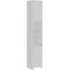 Image de vidaXL Armoire de salle de bain Blanc 30x30x183,5 cm AgglomÃ©rÃ©