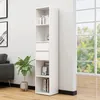 Image de BibliothÃ¨que Blanc 36x30x171 cm AgglomÃ©rÃ©