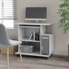 Image de vidaXL Bureau d'ordinateur Blanc 80x50x75 cm Bois d'ingÃ©nierie