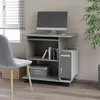 Image de vidaXL Bureau d'ordinateur Gris bÃ©ton 80x50x75 cm Bois d'ingÃ©nierie
