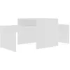 Image de Ensemble de tables basses Blanc 100x48x40 cm AgglomÃ©rÃ© - vidaXL