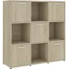 Image de Cabinet Ã  Livres avec ÃtagÃ¨res Ouvertes ChÃªne Sonoma 90x30x90 cm Bois ComposÃ©
