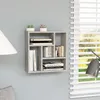 Image de Vidaxl ÃtagÃ¨re Murale Gris BÃ©ton 45,1x16x45,1 Cm Bois D'IngÃ©nierie