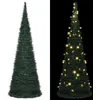 Image de VIDAXL Sapin de No?l escamotable avec guirlandes et LED Vert 180 cm