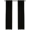 Image de Vidaxl Rideaux Occultants Aspect De Lin 2 Pcs Anthracite 140x245 Cm