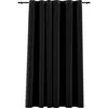 Image de Vidaxl Rideau Occultant Aspect De Lin Ã  ÃÂIllets Anthracite 290x245 Cm