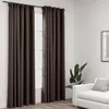 Image de Vidaxl Rideaux Occultants Aspect Lin Et Crochets 2 Pcs Taupe 140x245cm