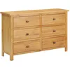 Image de Vidaxl Commode 105x33,5x73 Cm Bois De ChÃªne Massif