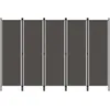 Image de vidaXL Cloison de sÃ©paration 5 panneaux Anthtracite 250x180 cm