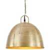 Image de Vidaxl Lampe Suspendue Industrielle Vintage 25 W Laiton Rond 31 Cm E27