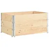 Image de JardiniÃ¨res SurÃ©levÃ©es 3 Pcs 80x120 Cm Bois De Pin Solide