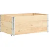 Image de JardiniÃ¨res SurÃ©levÃ©es 3 Pcs 100x150 Cm Bois De Pin Solide