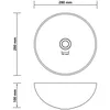 Image de vidaXL Lavabo de salle de bain CÃ©ramique Marron Rond