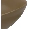 Image de Vidaxl Lavabo De Salle De Bain CÃ©ramique CrÃ¨me Mat Rond