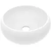 Image de Lavabo De Luxe Comptoir Salle De Bain Cuisine MultimÃ©dia Rond Mat Blanc 40x15 Cm CÃ©ramique