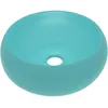 Image de Vidaxl Lavabo Rond De Luxe Vert Clair Mat 40x15 Cm CÃ©ramique