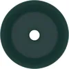 Image de vidaXL Lavabo rond de luxe Vert foncÃ© mat 40x15 cm CÃ©ramique