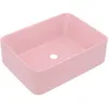 Image de vidaXL Lavabo de luxe Rose mat 41x30x12 cm CÃ©ramique