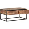 Image de Vidaxl Table Basse 90x50x40 Cm Bois D'acacia Brut