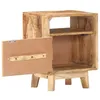 Image de Vidaxl Table De Chevet 40x30x50 Cm Bois De Manguier Brut