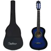 Image de vidaXL Guitare classique avec sac de dÂ¿Â¿butants et enfants Bleu 1/2 34