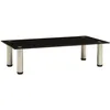 Image de 322761 vidaXL TV Stand Black 60x35x17 cm Tempered Glass