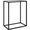 Image de vidaXL Table console Transparent 60x35x75 cm Verre trempÃ©